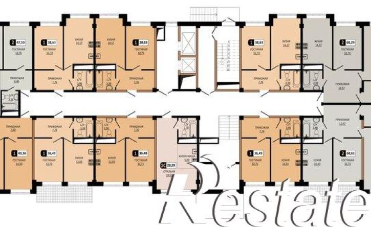 2-комн квартира в новом доме улица Ермолова, 28А,  д. 28А