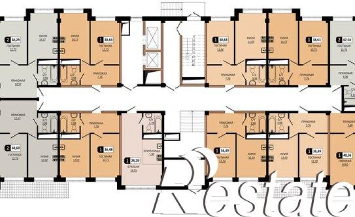 2-комн квартира в новом доме улица Ермолова, 28А,  д. 28А