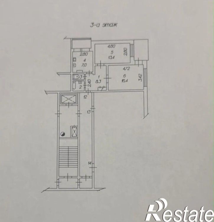 2-комн квартира Калинина пр-кт, 2